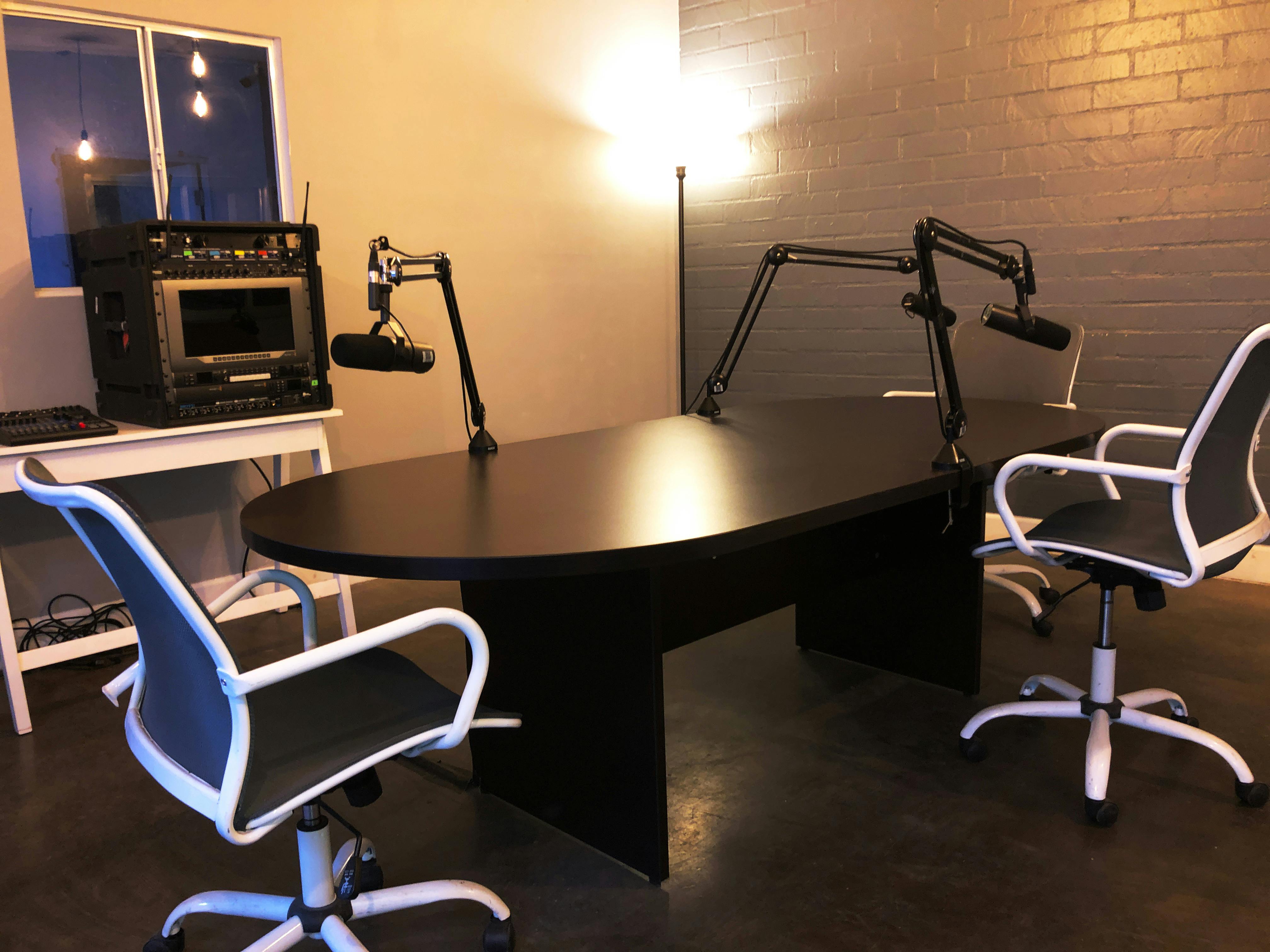 Featured photo from Podcast Recording Studio Space
