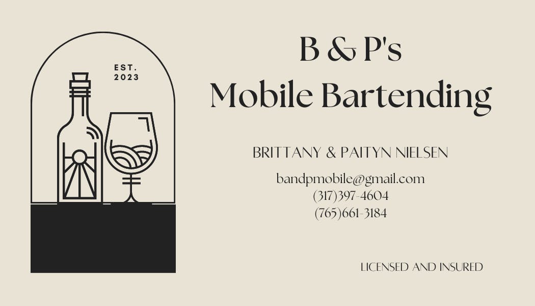 Featured photo from B and P Mobile Bartending