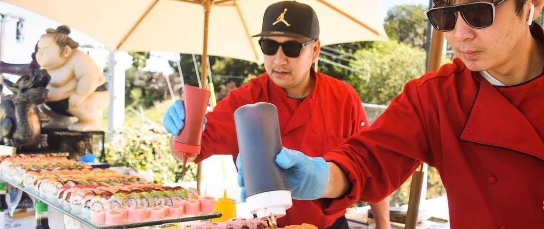 Featured photo from Haku sushi catering