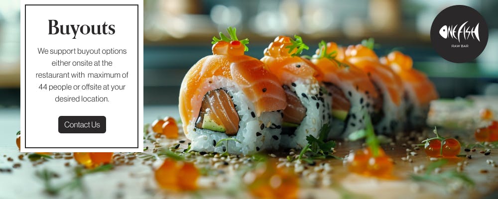 Featured photo from One Fish Raw Bar