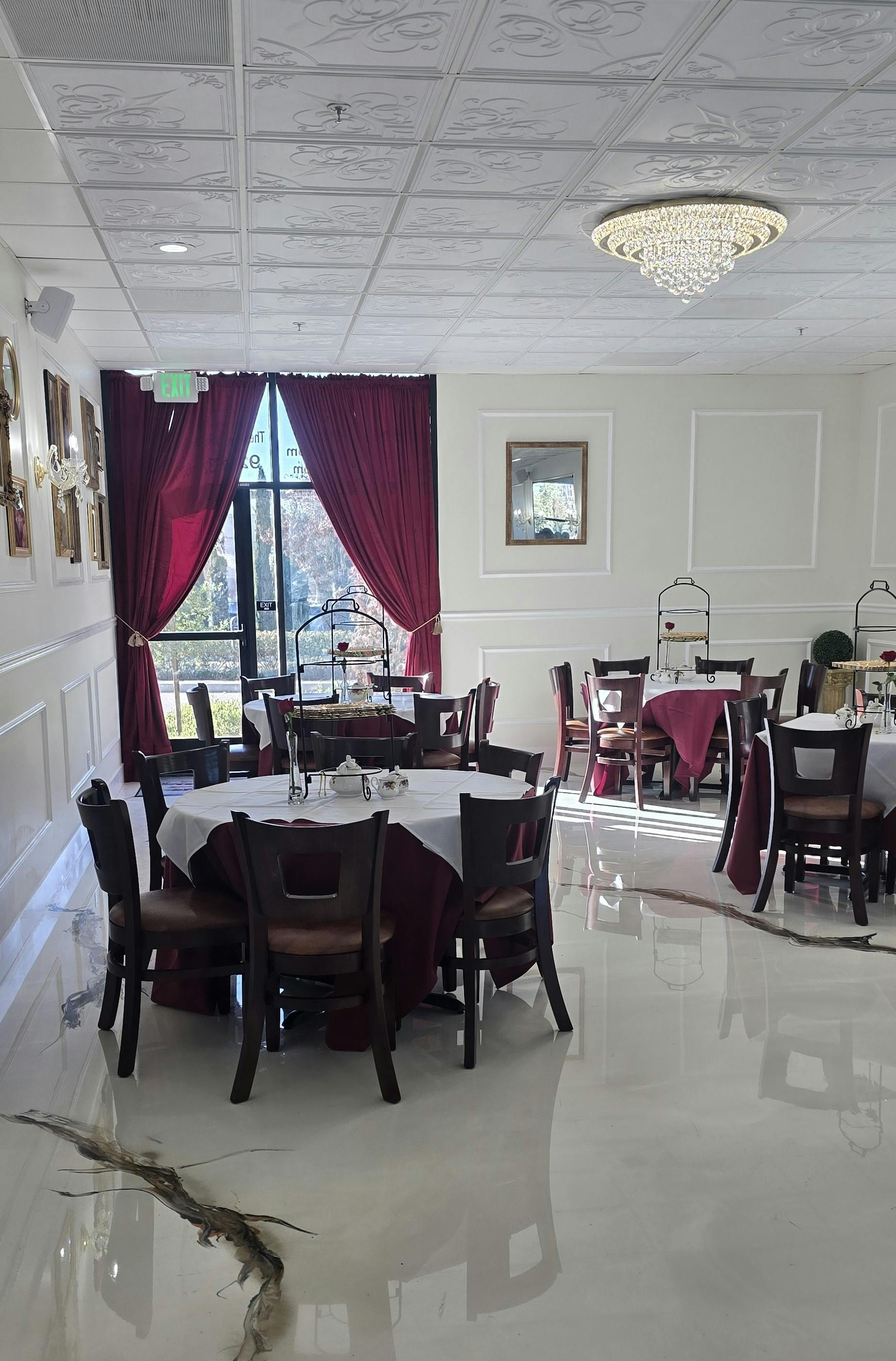 Featured photo from The Burgundy Rose Tearoom