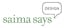 Logo for Saima Says Design