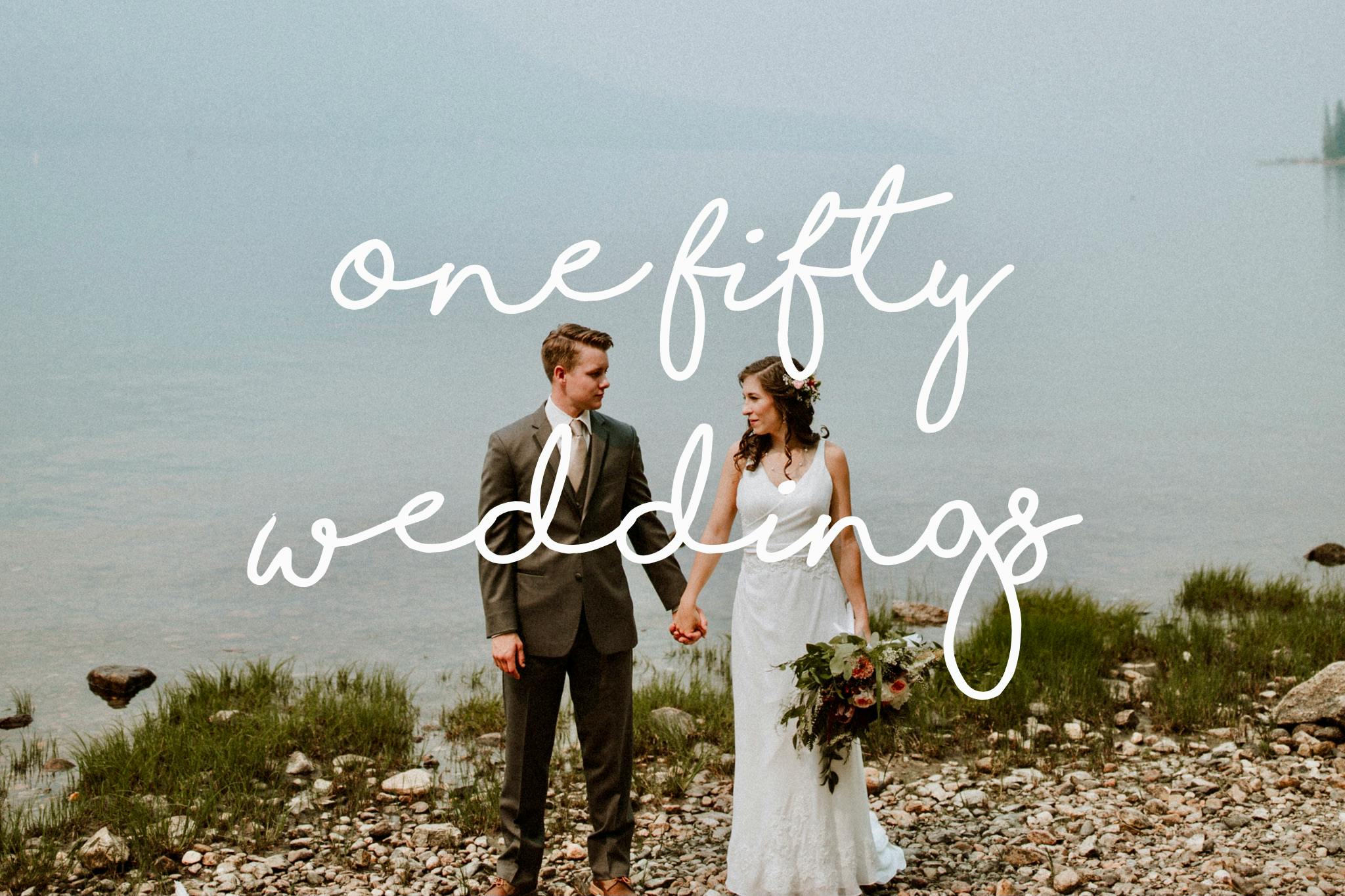 Logo for One Fifty Weddings