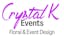 Logo for Crystal K Events