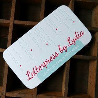 Logo for Letterpress by Lydia