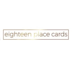 Logo for Eighteen Place Cards