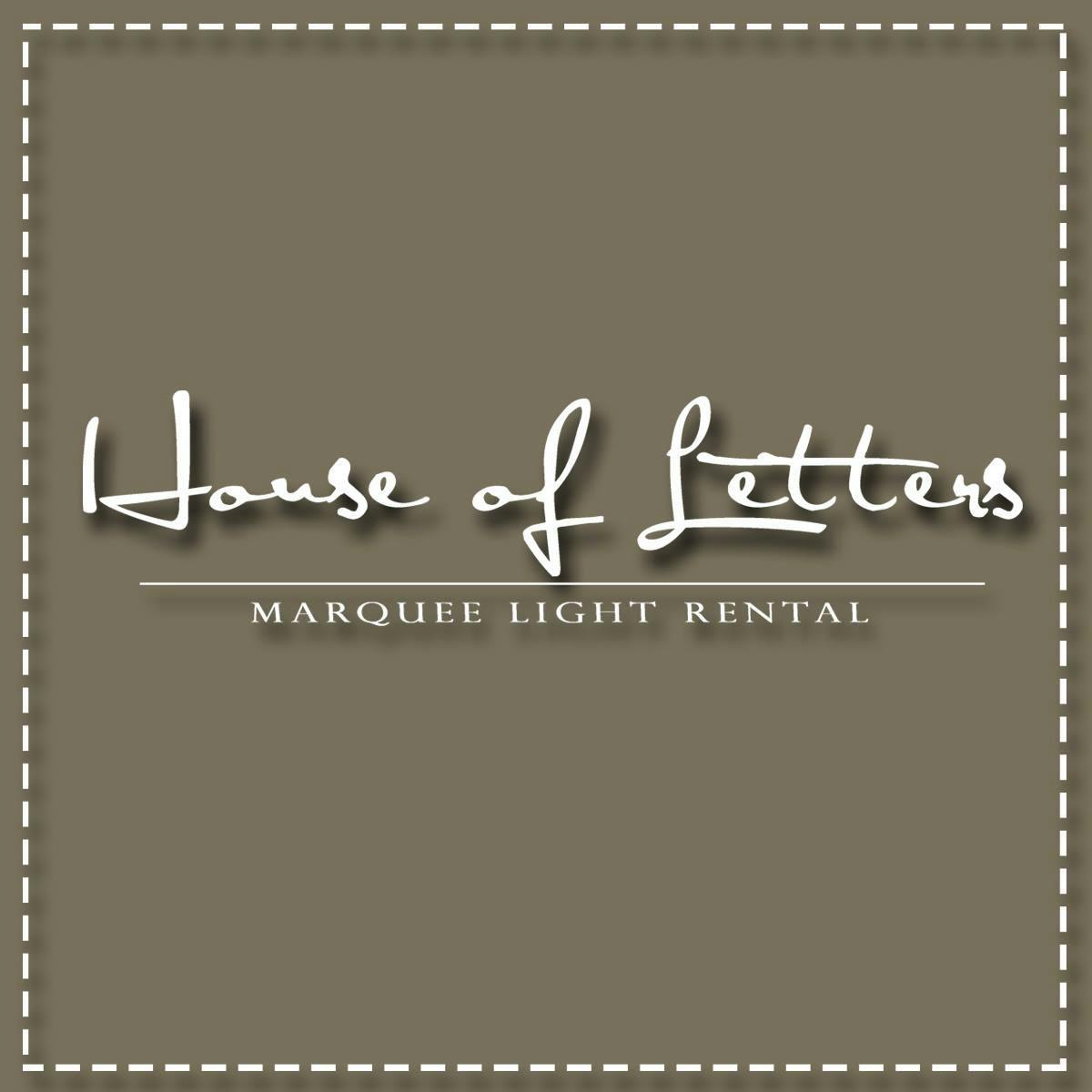 marquee house of letters