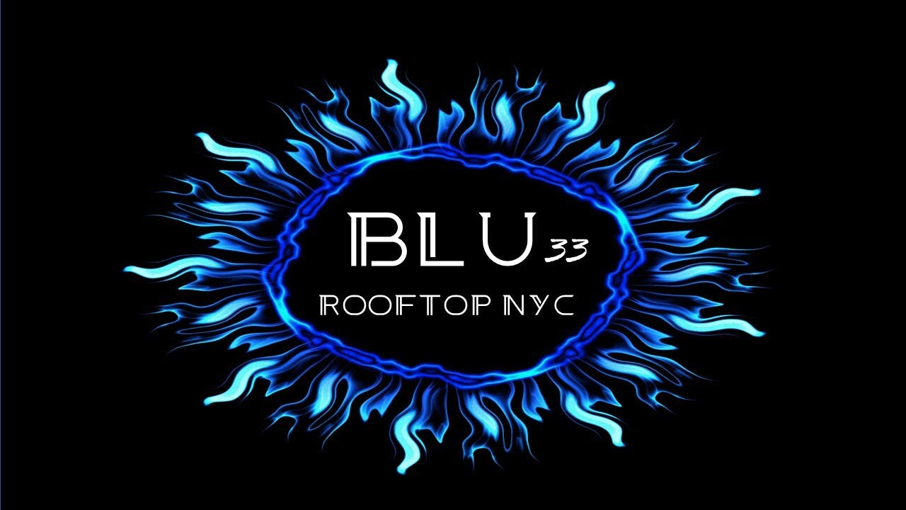 Logo for BLU33 Rooftop NYC