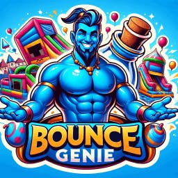 Logo for Bounce Genie - Tampa Bounce House Water Slide Party Rental Service