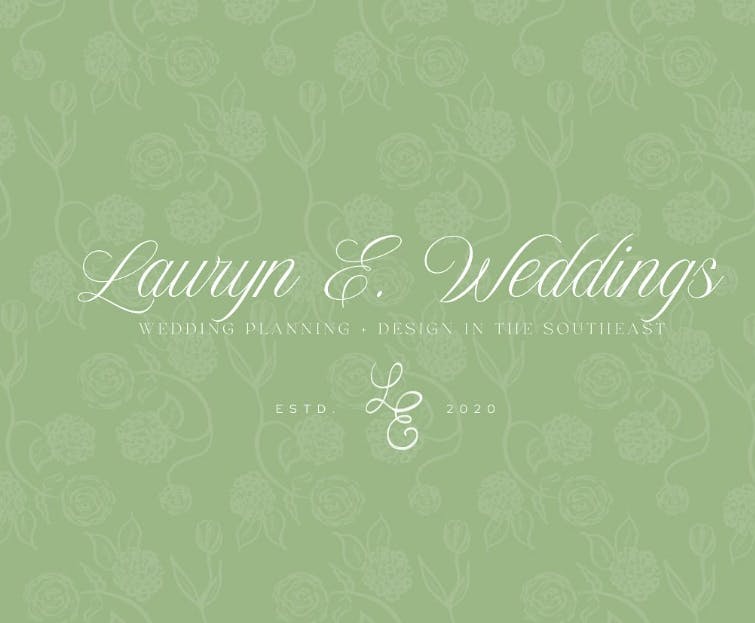 Logo for Lauryn E. Weddings
