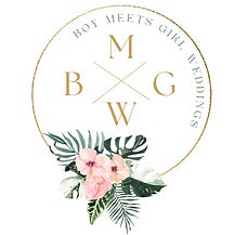 Logo for Boy Meets Girl Weddings