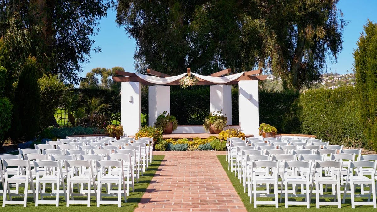 Outdoor Ceremony Area, an event space at San Clemente Shore by Wedgewood Weddings