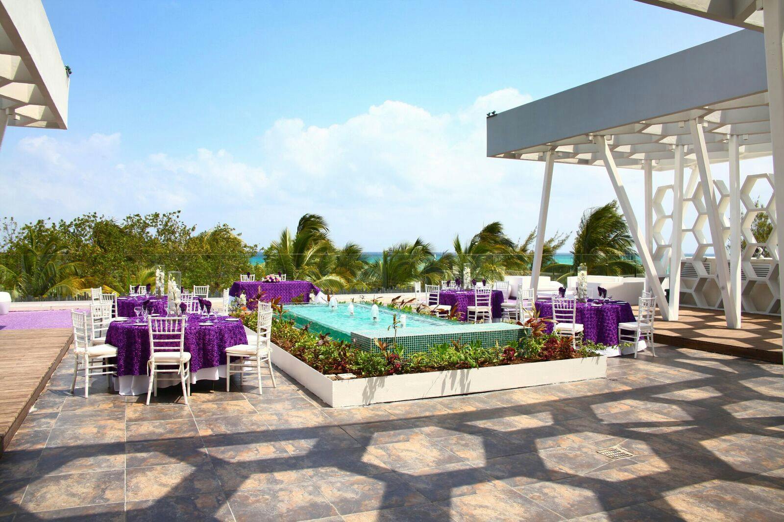 Royal Elite Rooftop Terrace, Outdoor event space at Sandos Caracol Eco Resort
