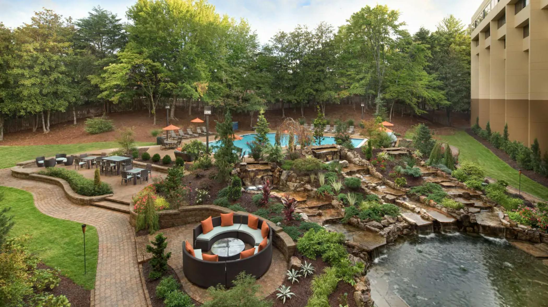Water Garden, Outdoor event space at Hyatt Regency Suites Atlanta Northwest