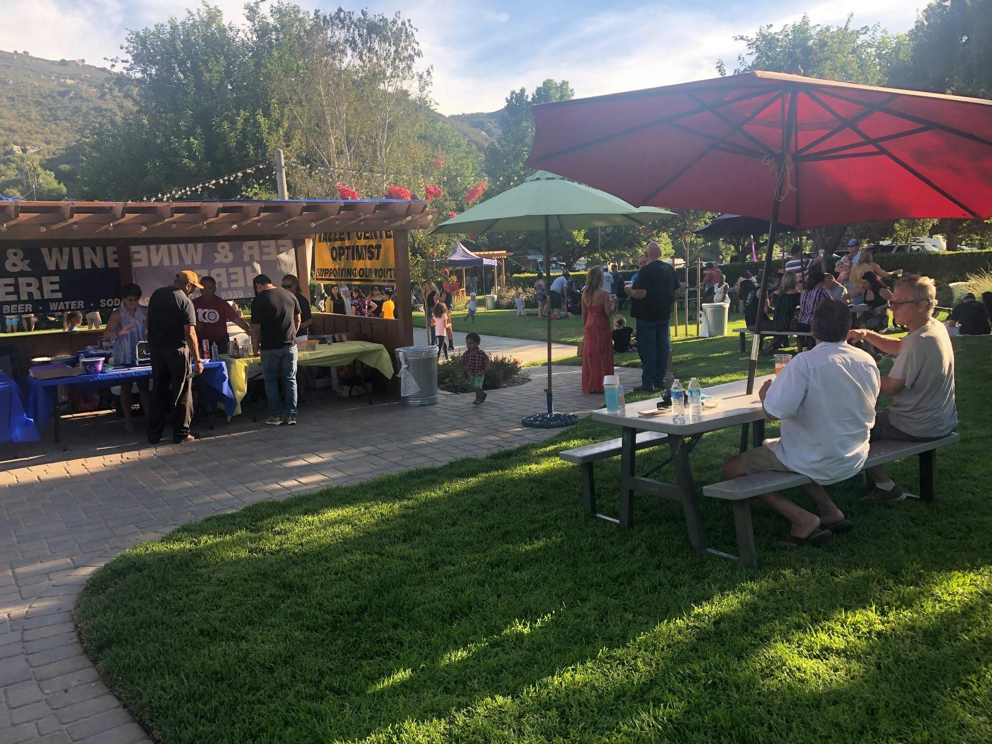 Bates Nuts Farm, Outdoor event space at Bates Nut Farm
