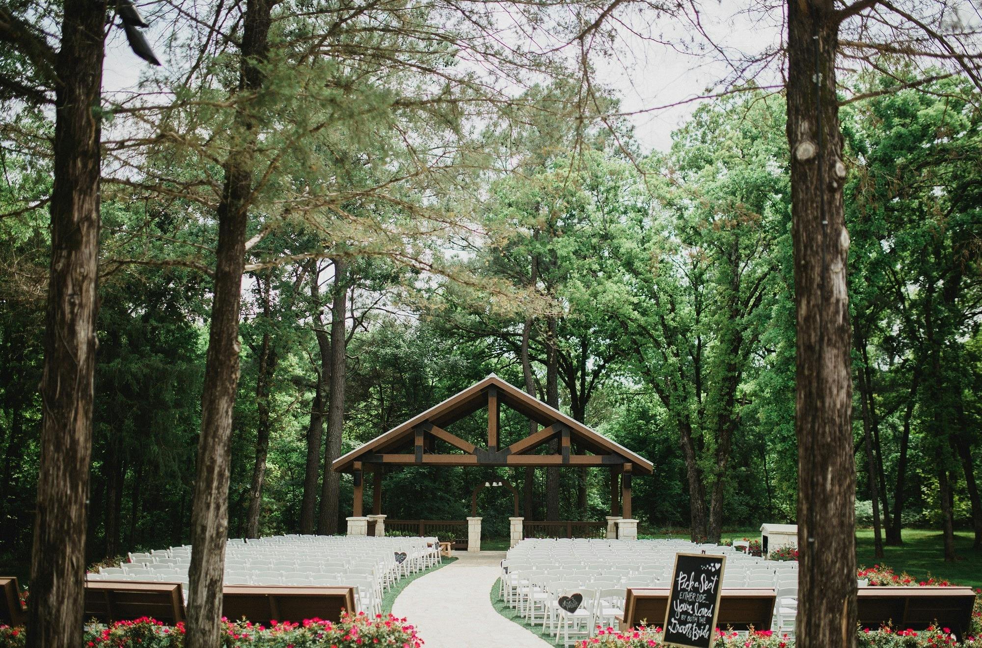 Ceremony Area, Outdoor event space at The Spring Event Venue