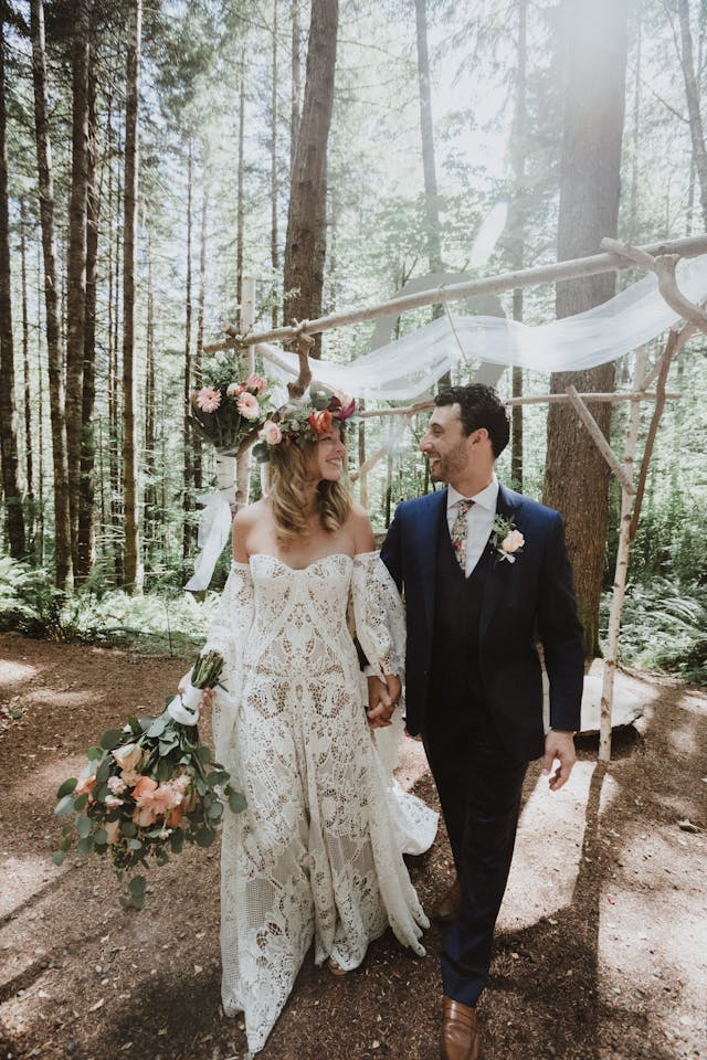 Featured photo from Sally and Austin's Summer Camp Wedding