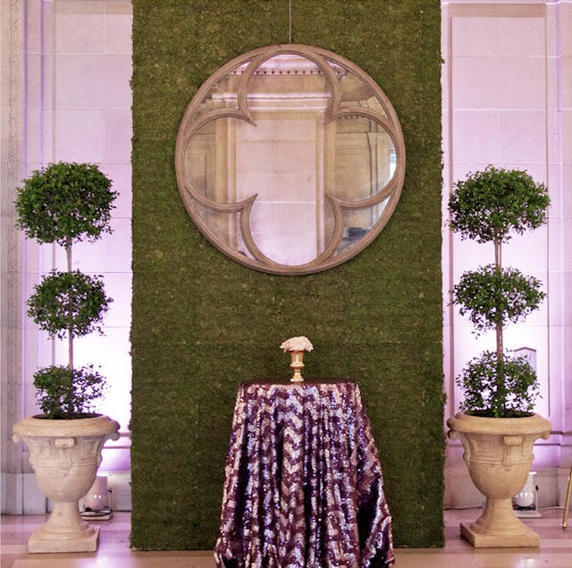 Featured photo from J + P Glamourous Purple and Gold Greenery Wedding