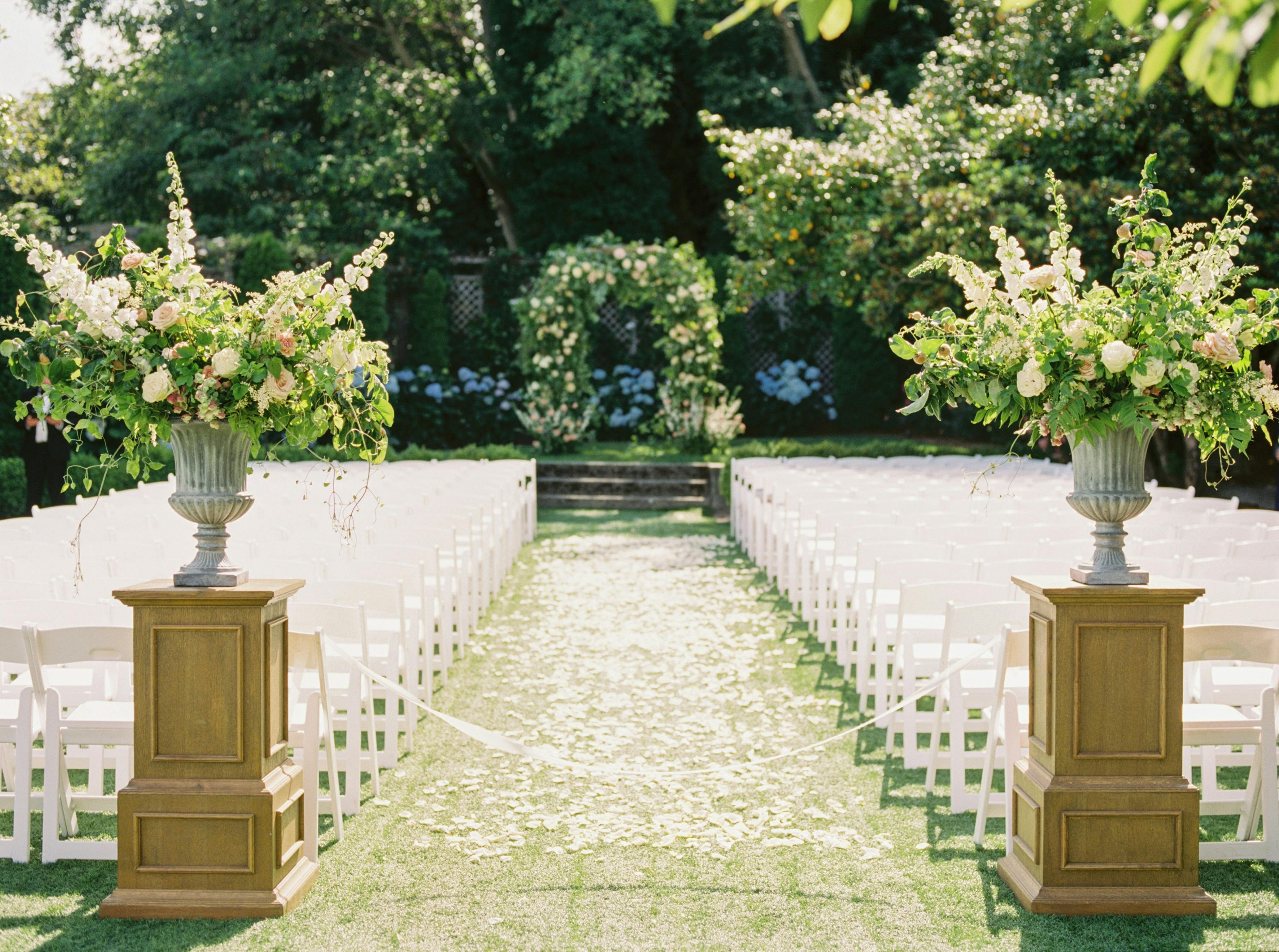 Timeless Outdoor Wedding in Seattle, WA CORT Party Rental PartySlate