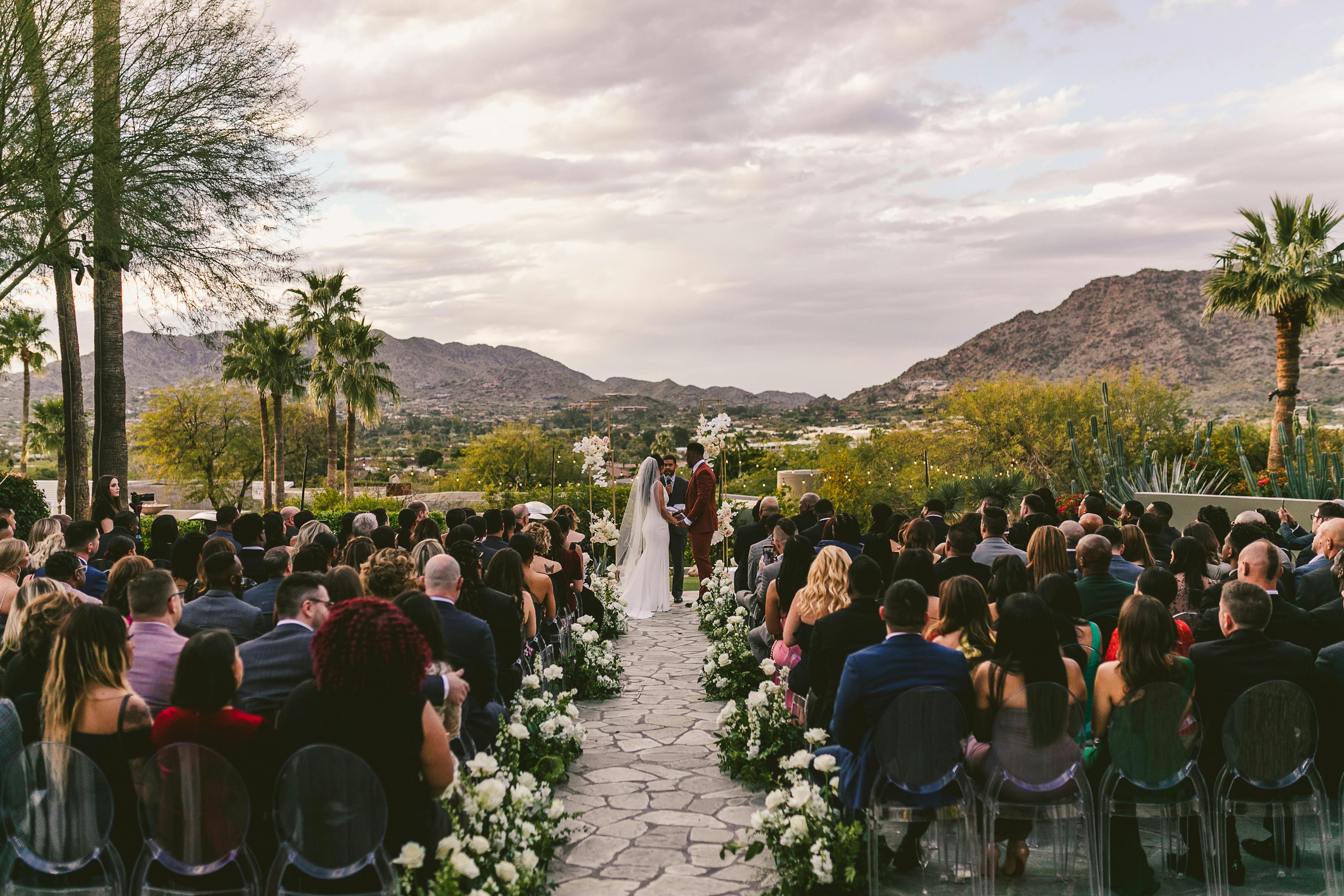 Elegant Desert Wedding at The Sanctuary in Paradise Valley, AZ The