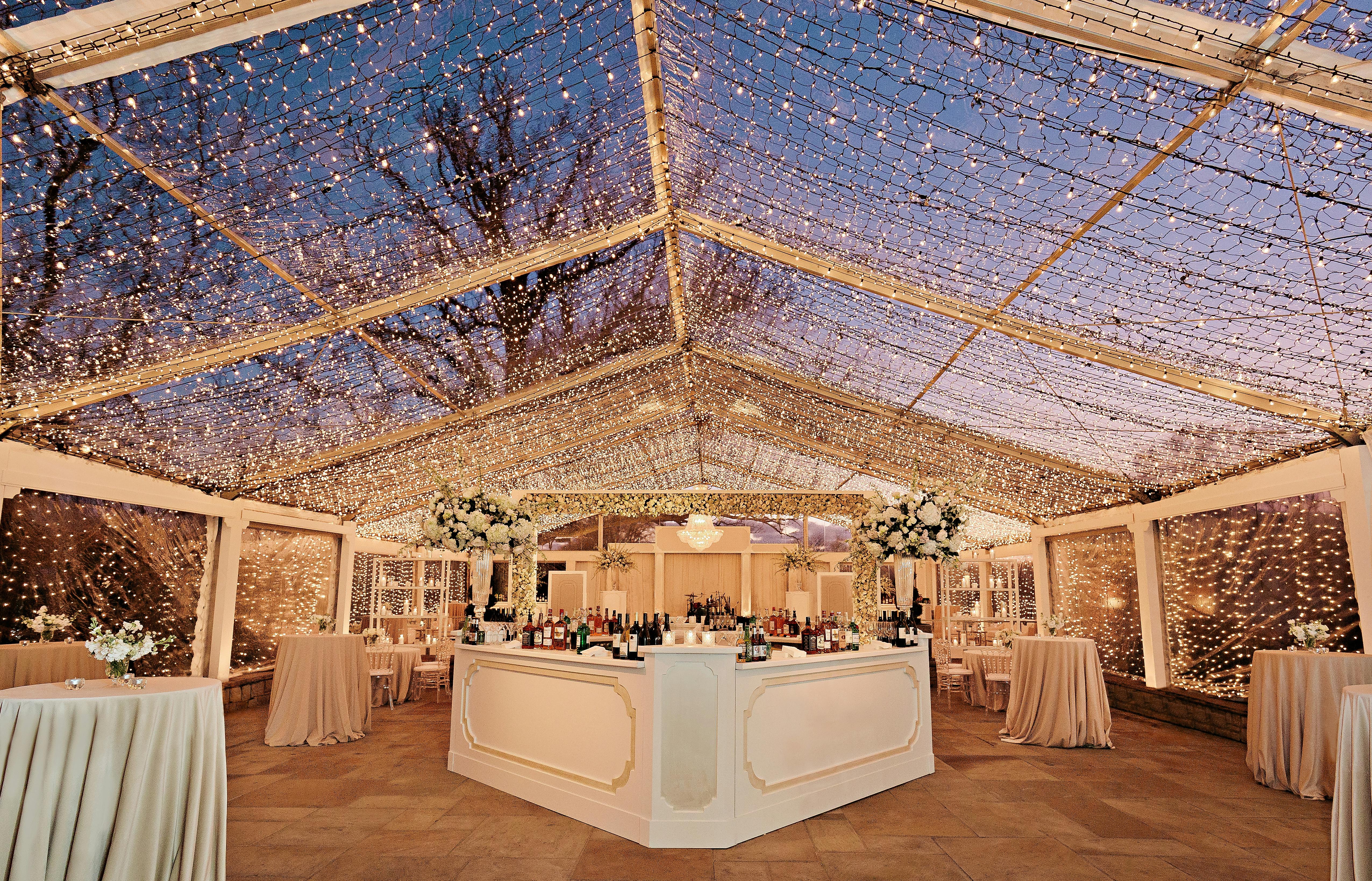 Winter tent cheap wedding