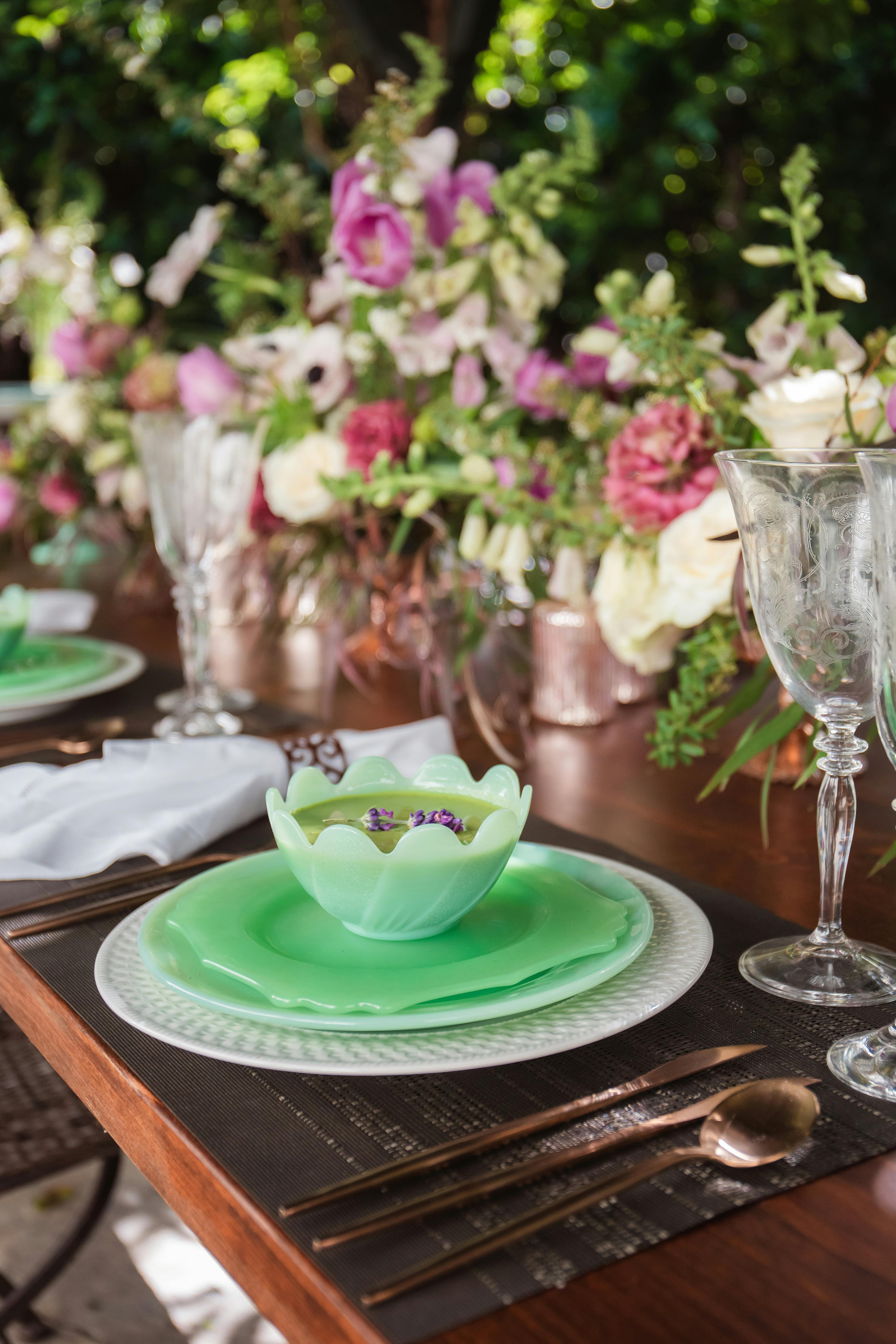 Decorative Garden Party at a Private Residence in Los Angeles, CA
