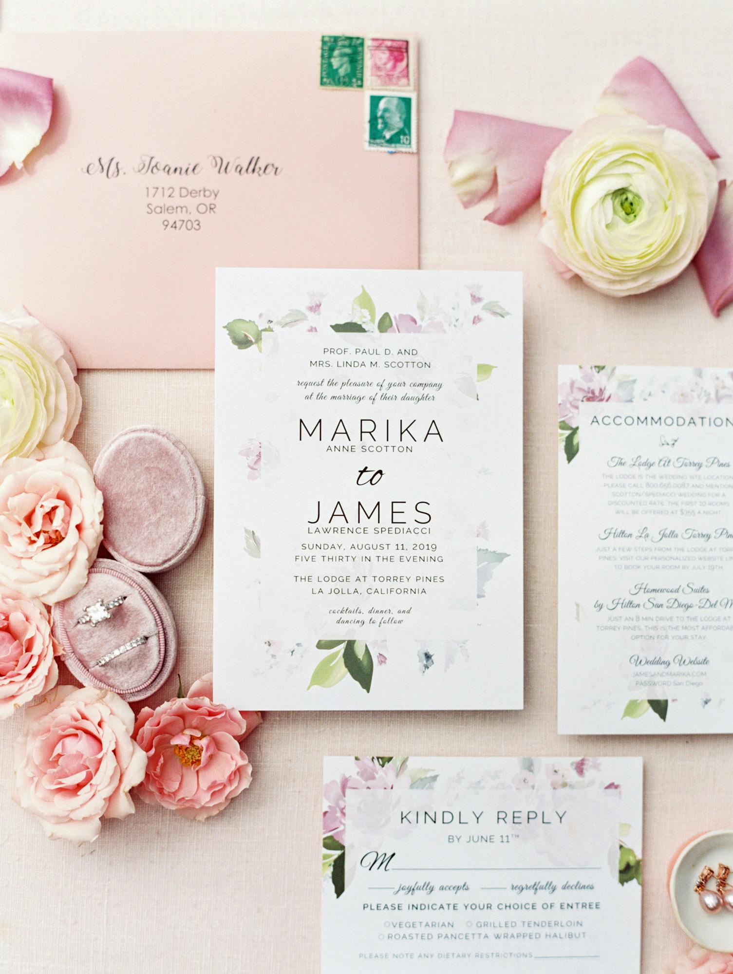 Wedding Invitation Ideas posted by The Lodge at Torrey Pines
