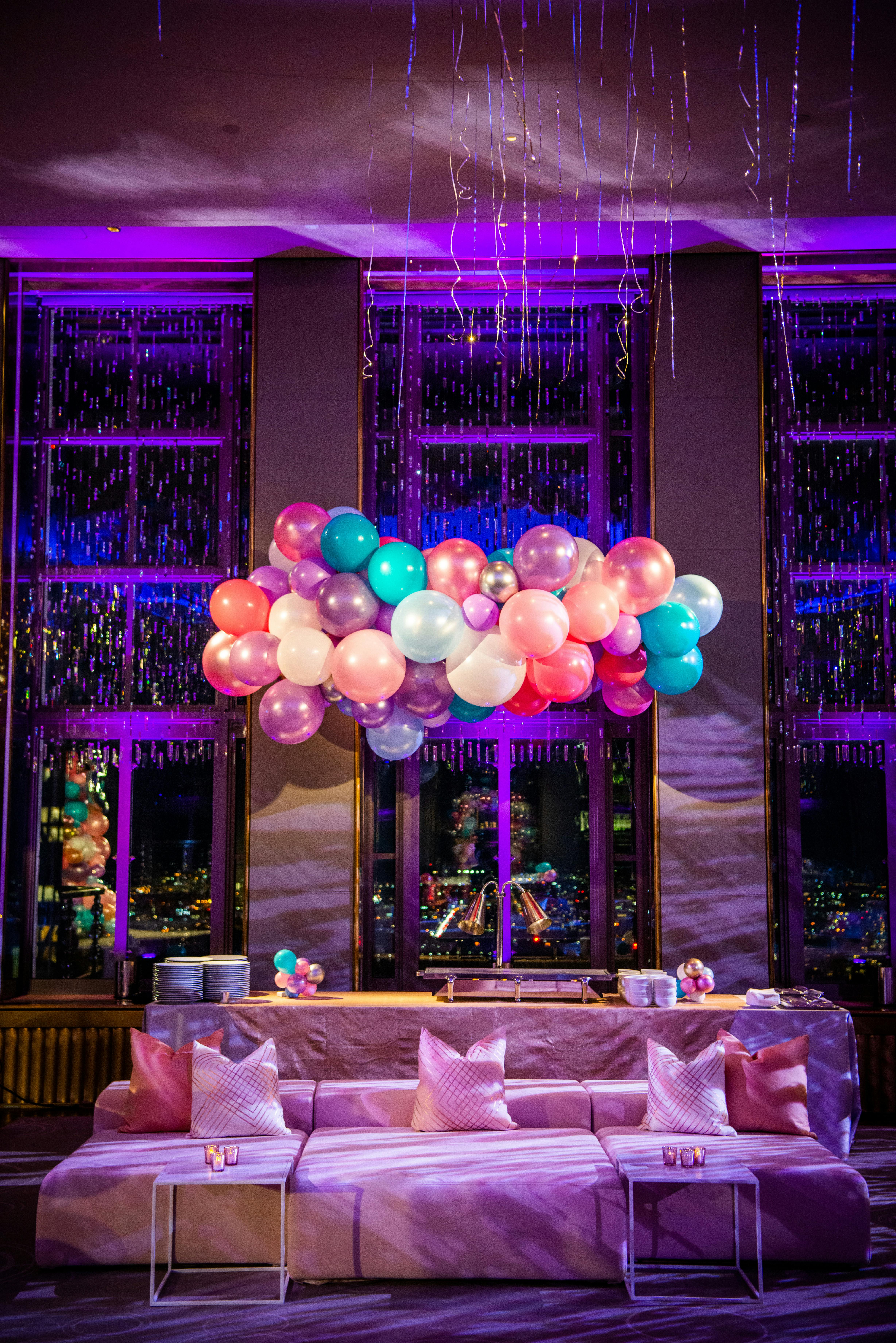 Captivating Bat Mitzvah at the Rainbow Room in New York City Balloon