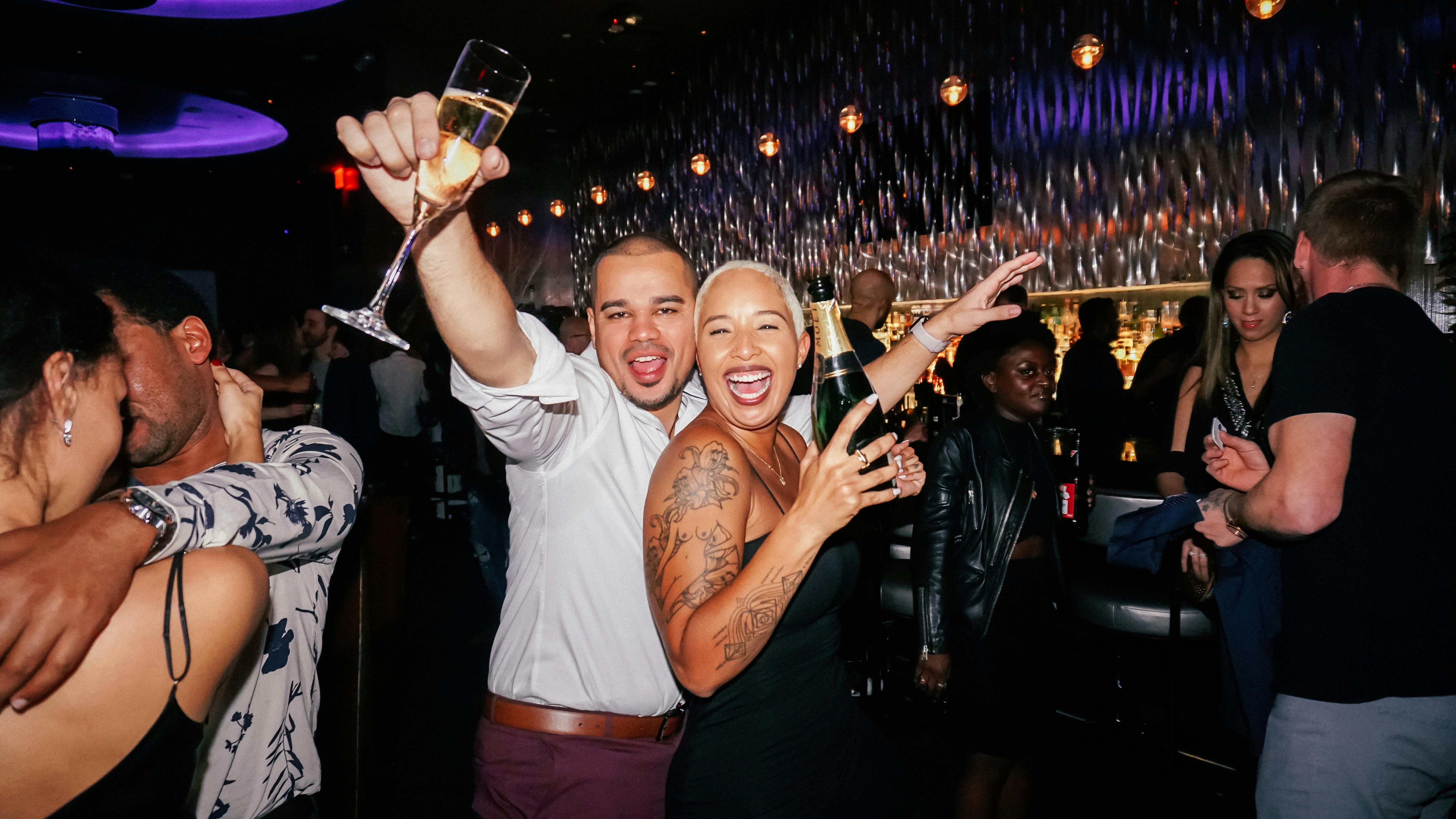 Swanky New Years Eve Celebration at 48 Lounge in New York