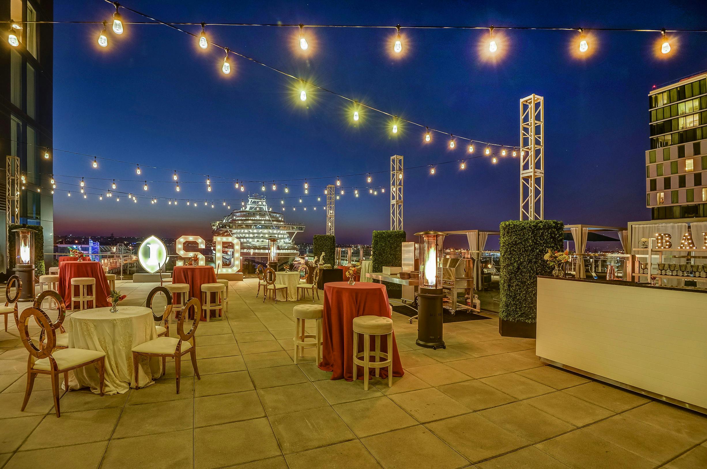 Sunset Terrace at Layover InterContinental San Diego PartySlate