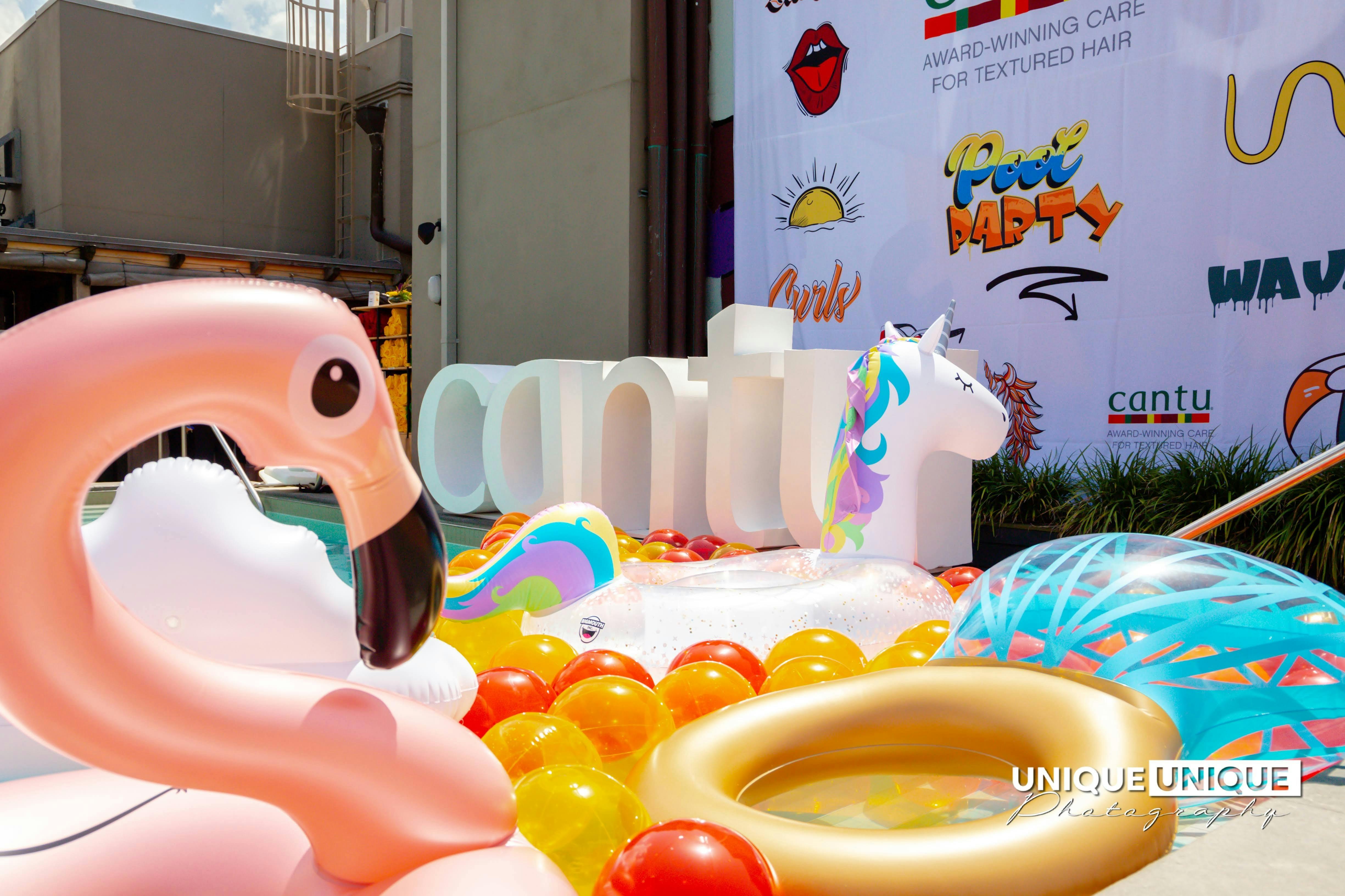 Bright And Summery Pool Party At Essence Festival Product Launch In New