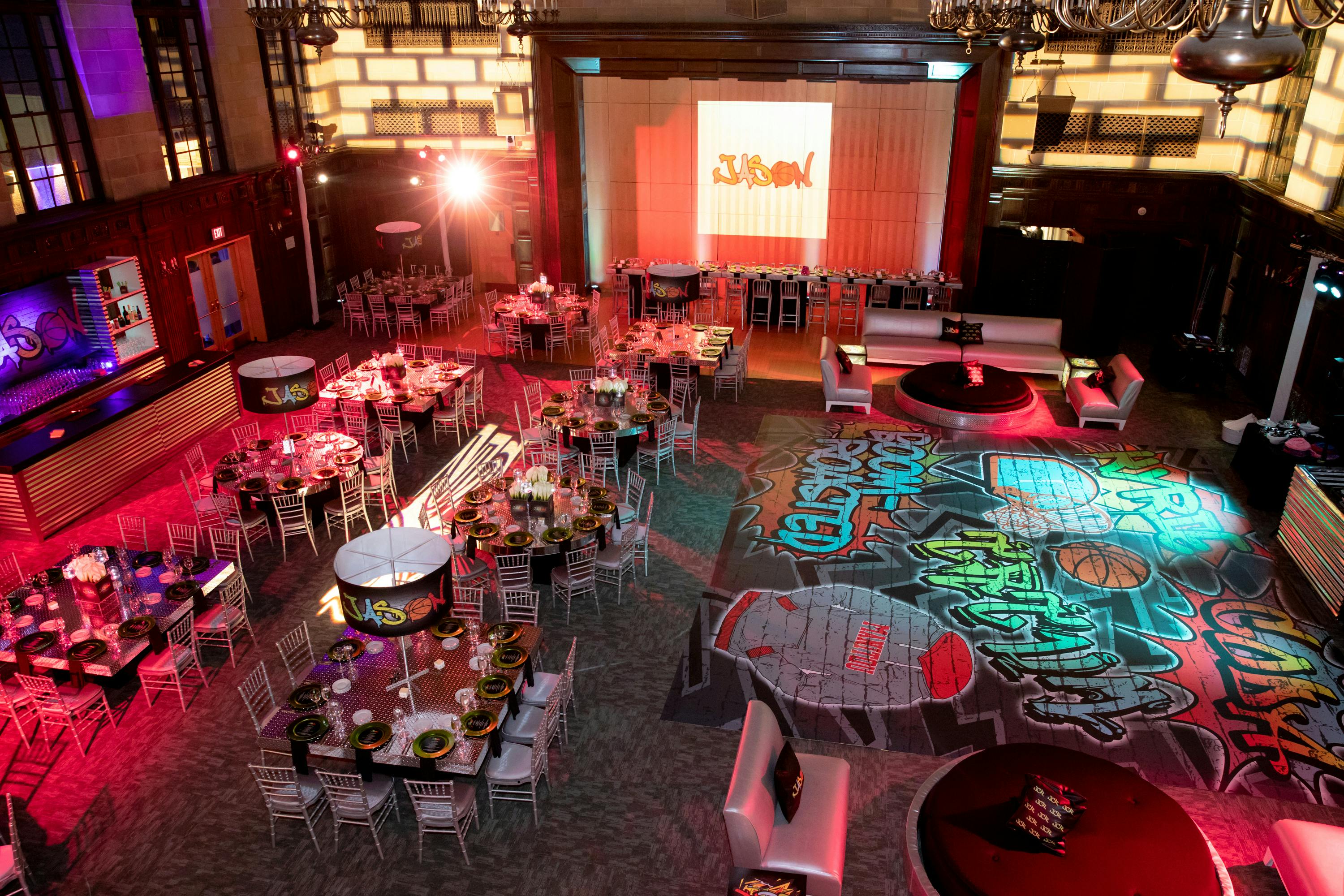 Bar & Bat Mitzvah Dance Floor Ideas posted by Jill Person Photography