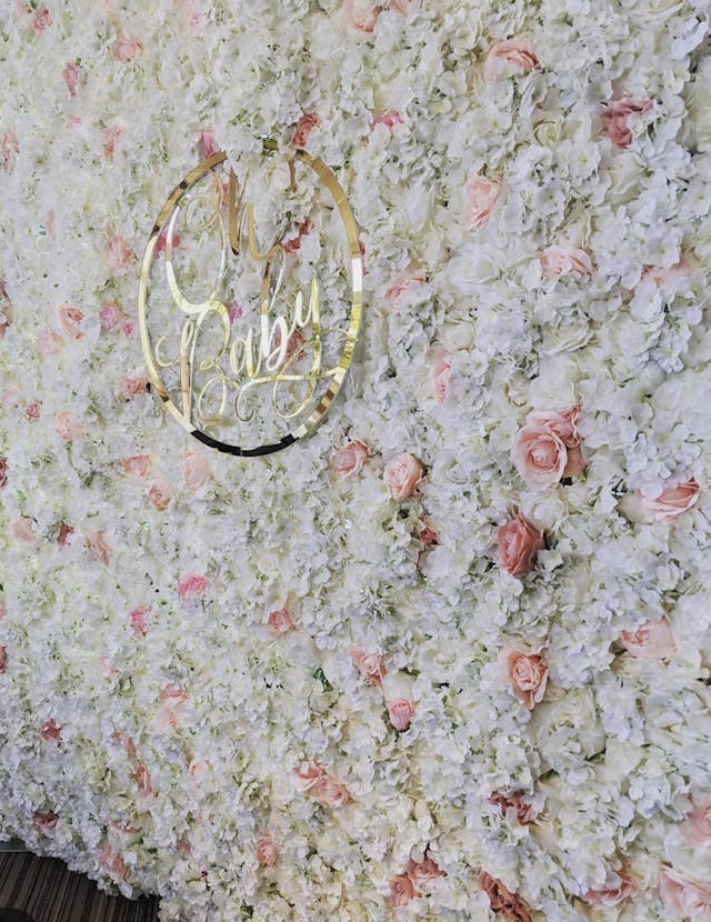 Featured photo from Oh Baby Flower Wall Rusty Pelican