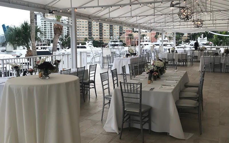 Intracoastal Room & Verandah, Outdoor event space at Coral Ridge Yacht Club