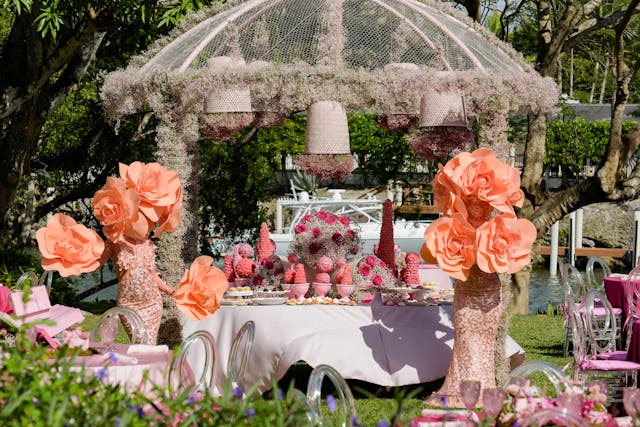 Featured photo from Pink Dreams Floral Garden Bat Mitzvah at Private Residence in Miami, FL