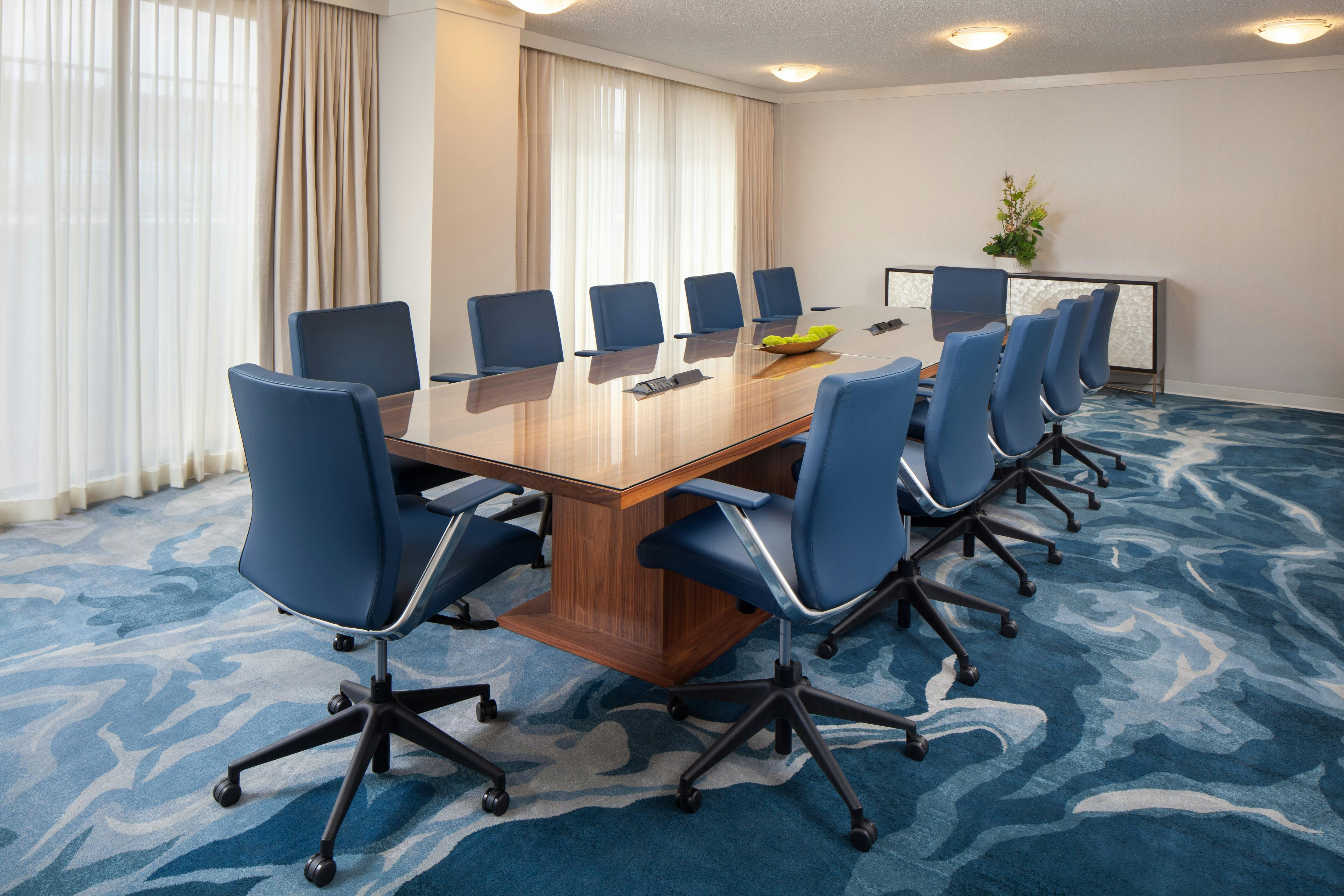 Boardrooms, an event space at The Westin Oaks Houston at the Galleria