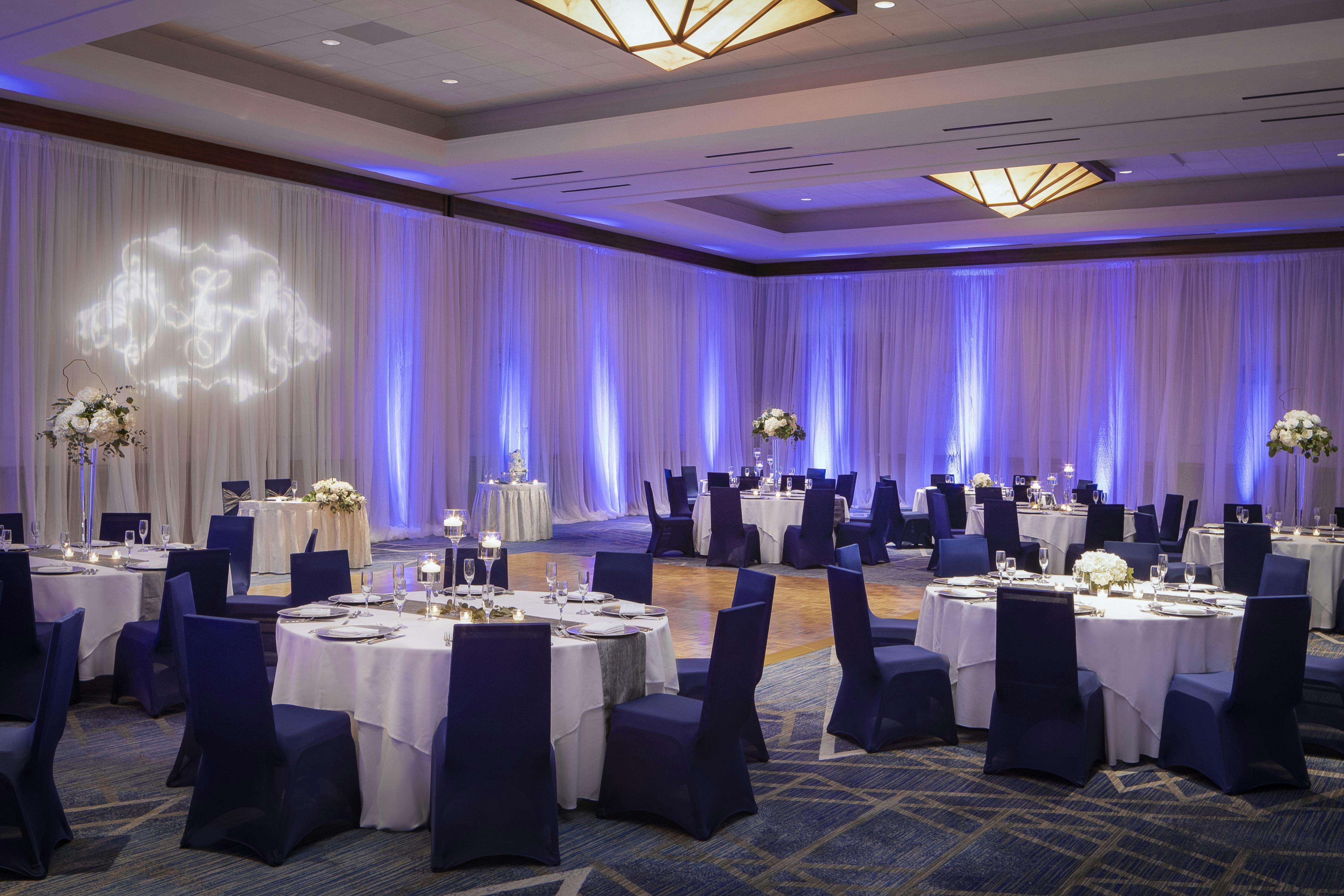 Montgomery Ballroom, an event space at The Woodlands Waterway Marriott Hotel & Convention Center