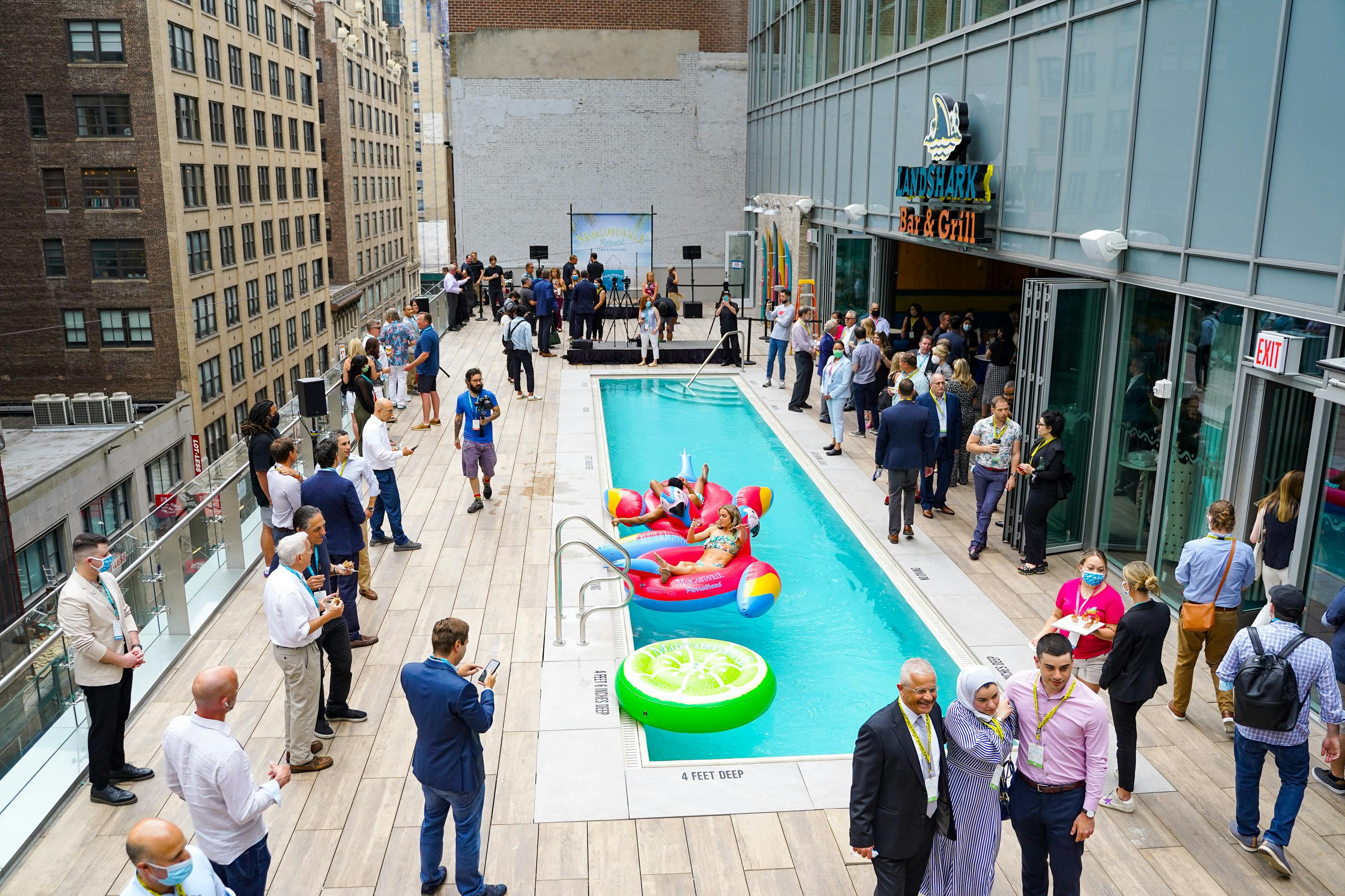 Rooftop Pool at LandShark Bar & Grill, an event space at Margaritaville Resort Times Square