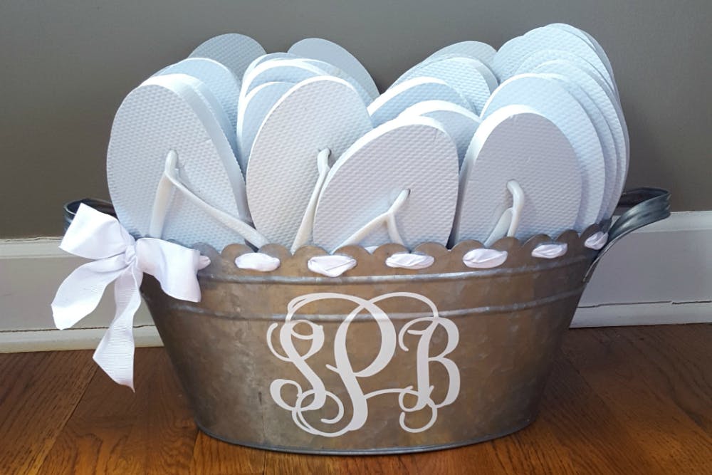 57 Best Wedding flip flop baskets ideas
