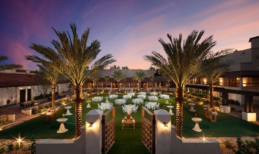 Example Event Space, Resort event space at The Scottsdale Resort at McCormick Ranch