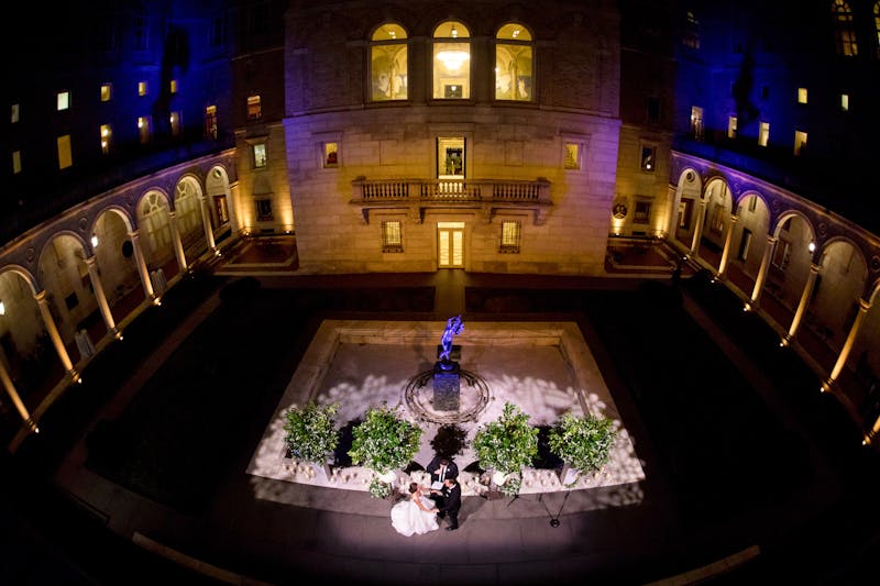 Bruins star McAvoy gets married at Boston Public Library