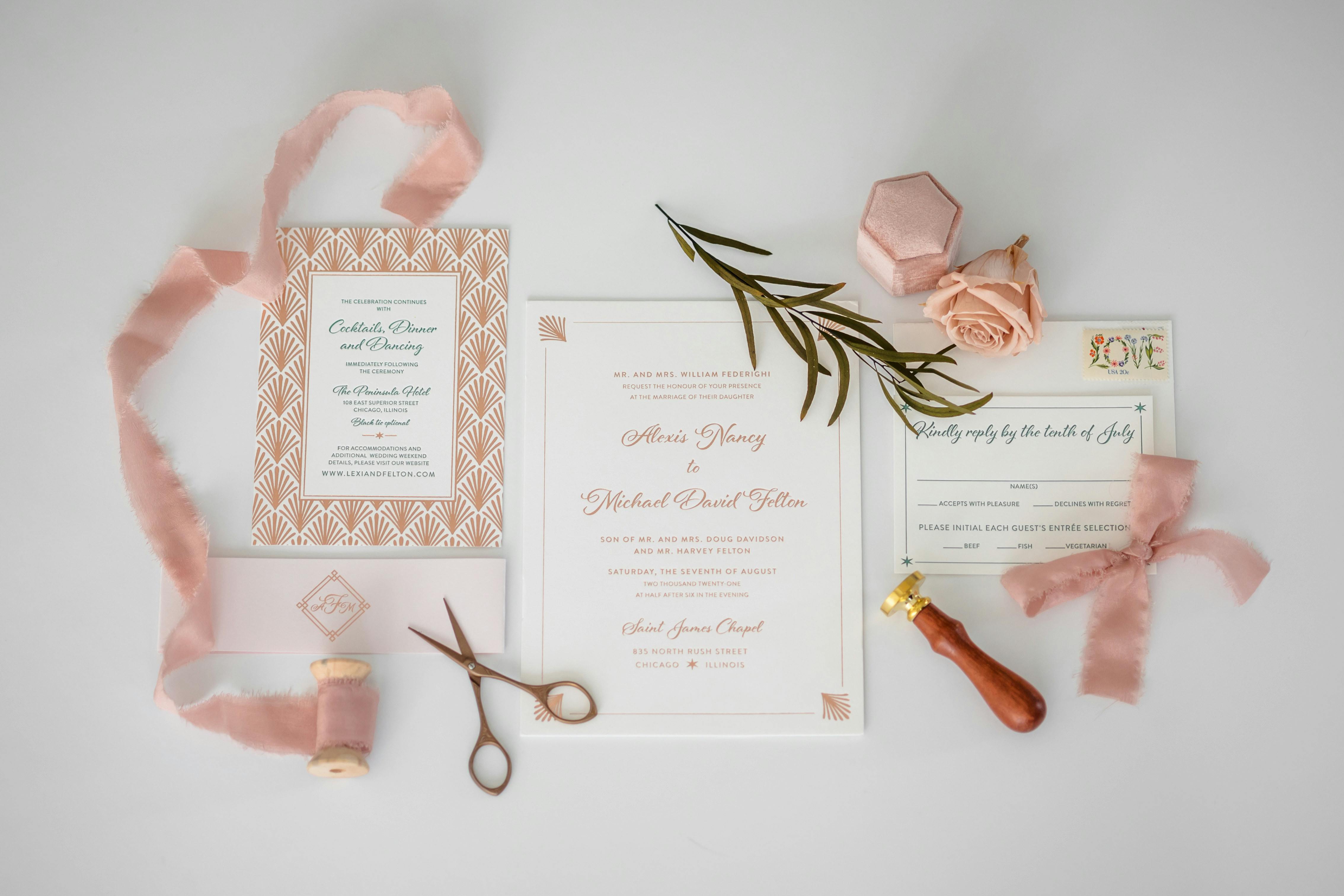 Wedding Invitation Ideas posted by Michigan Avenue Events