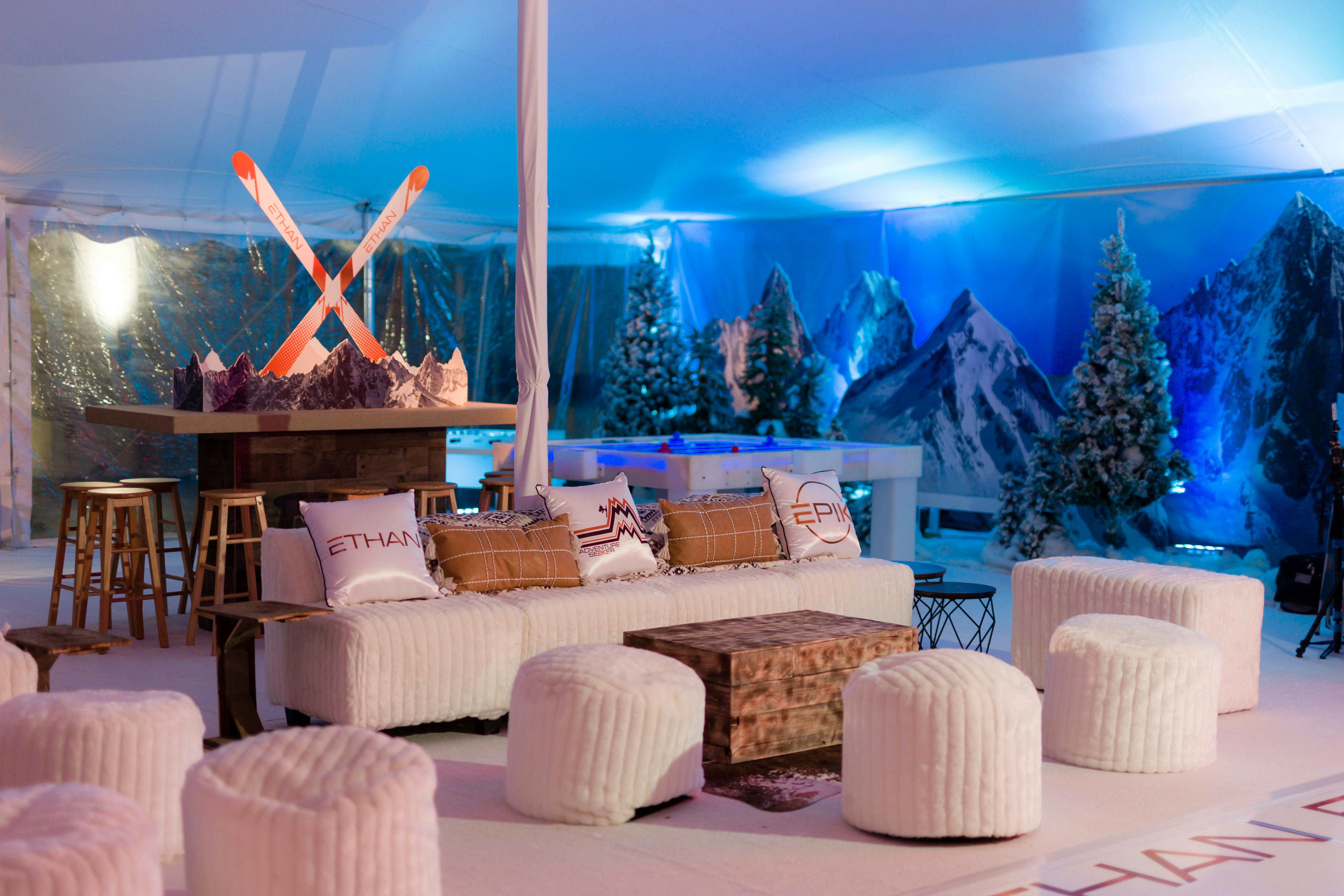 Bar & Bat Mitzvah Lounge Furniture Ideas posted by Jen Gould Event Design