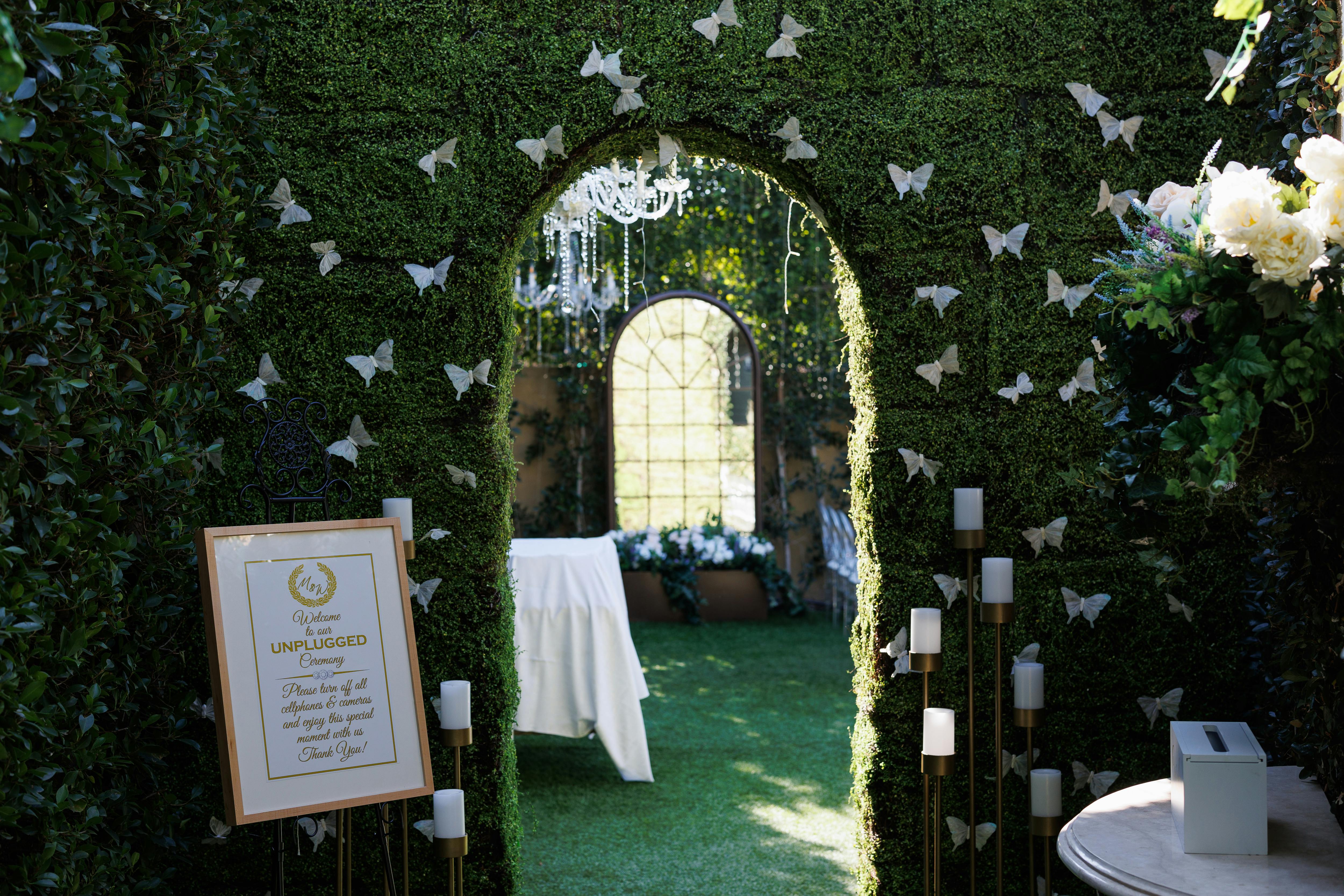 Garden Wedding at The Secret House of Ivy in Los Angeles, California