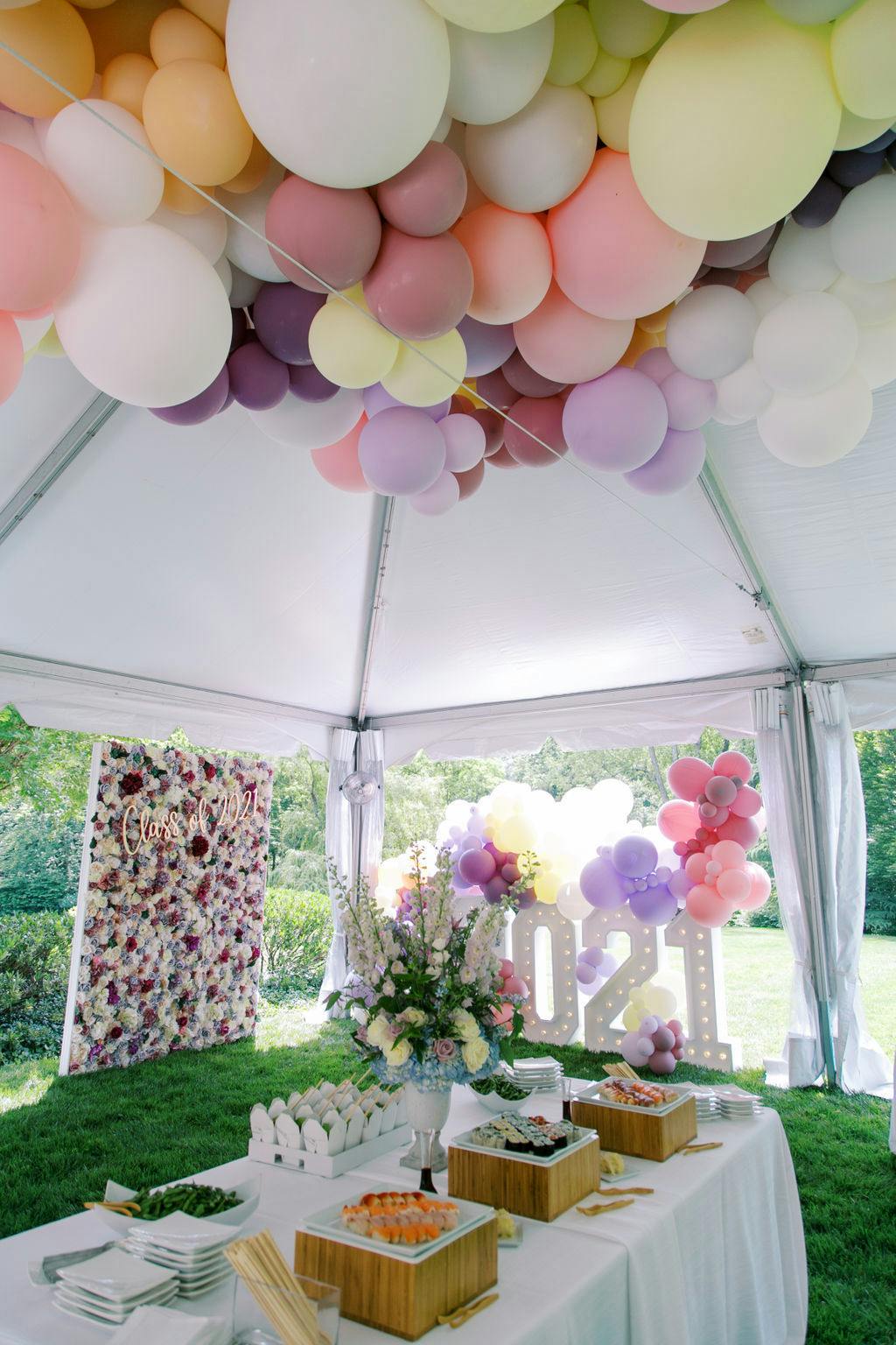Outdoor Graduation Party at a Private Residence in Potomac, Maryland