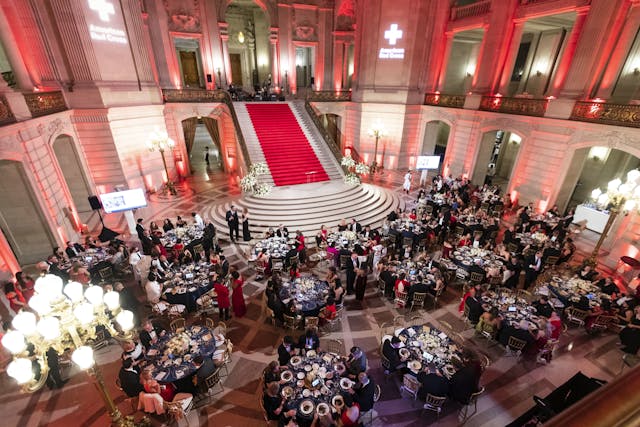 Featured photo from 2022 Red Cross Gala at San Francisco City Hall in California