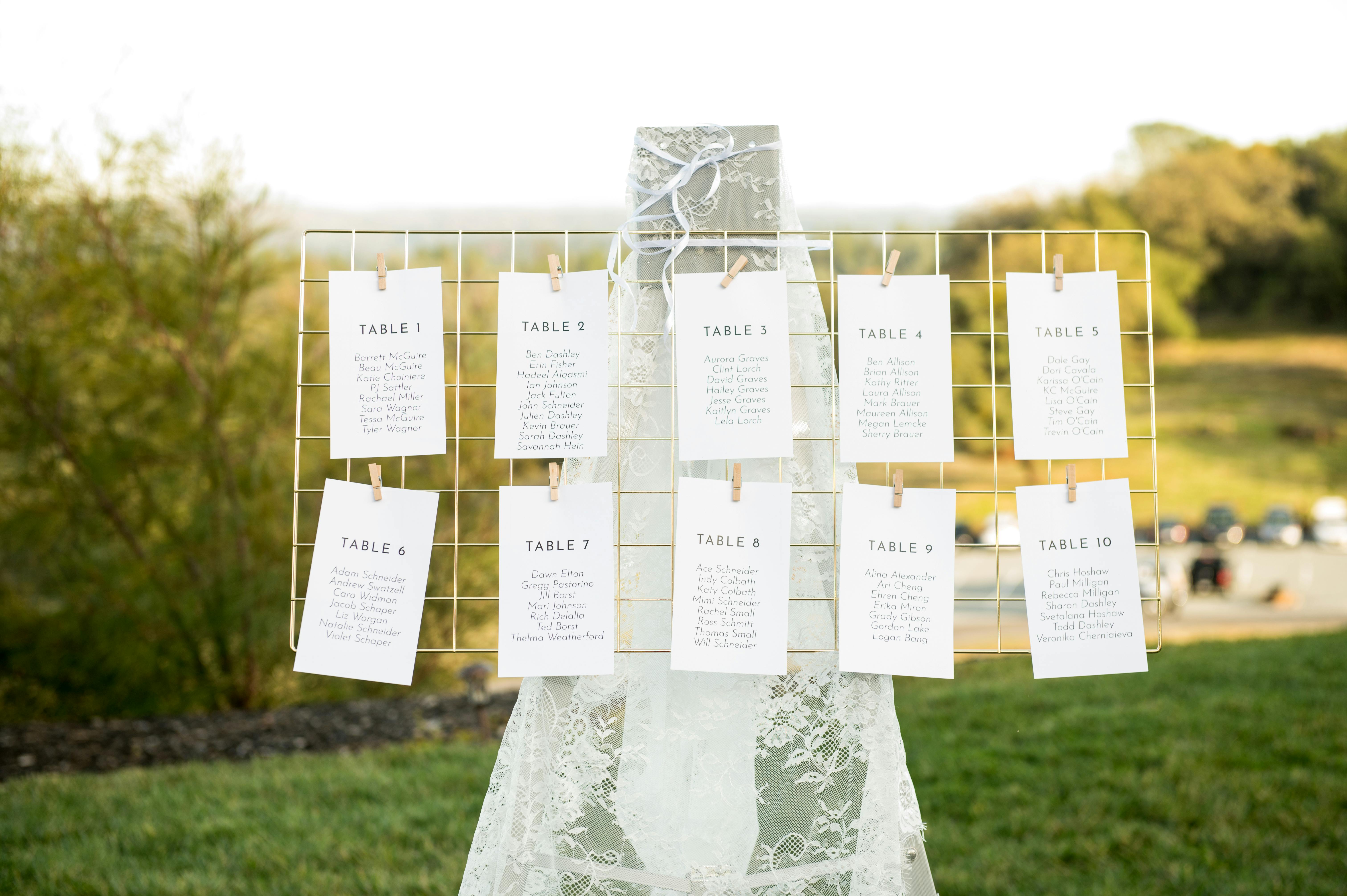 Wedding Place Card Ideas posted by Terra Coast Events