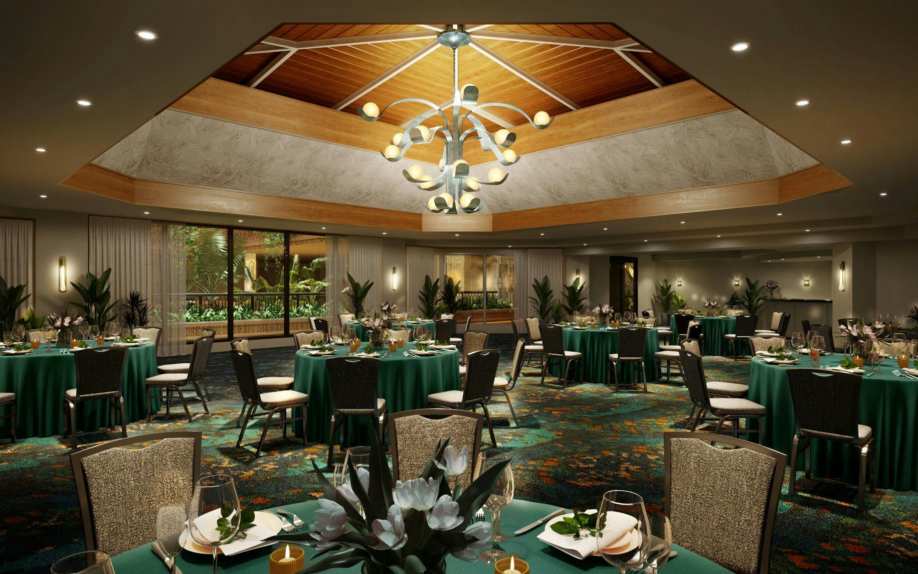 Magnolia Ballroom, an event space at Mayfair House Hotel & Garden