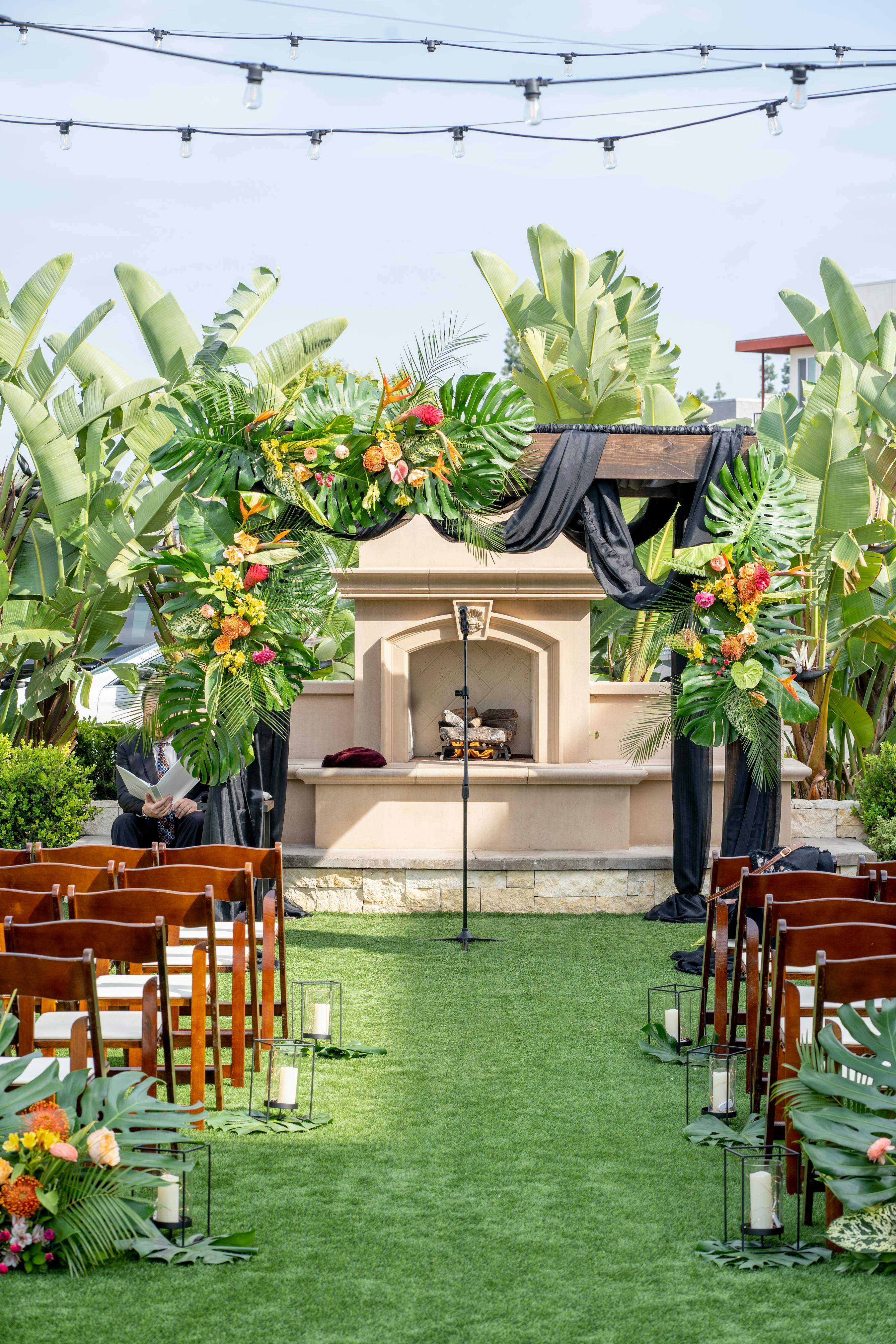 Colorful Floral Wedding at The Mayne Events Center in Bellflower