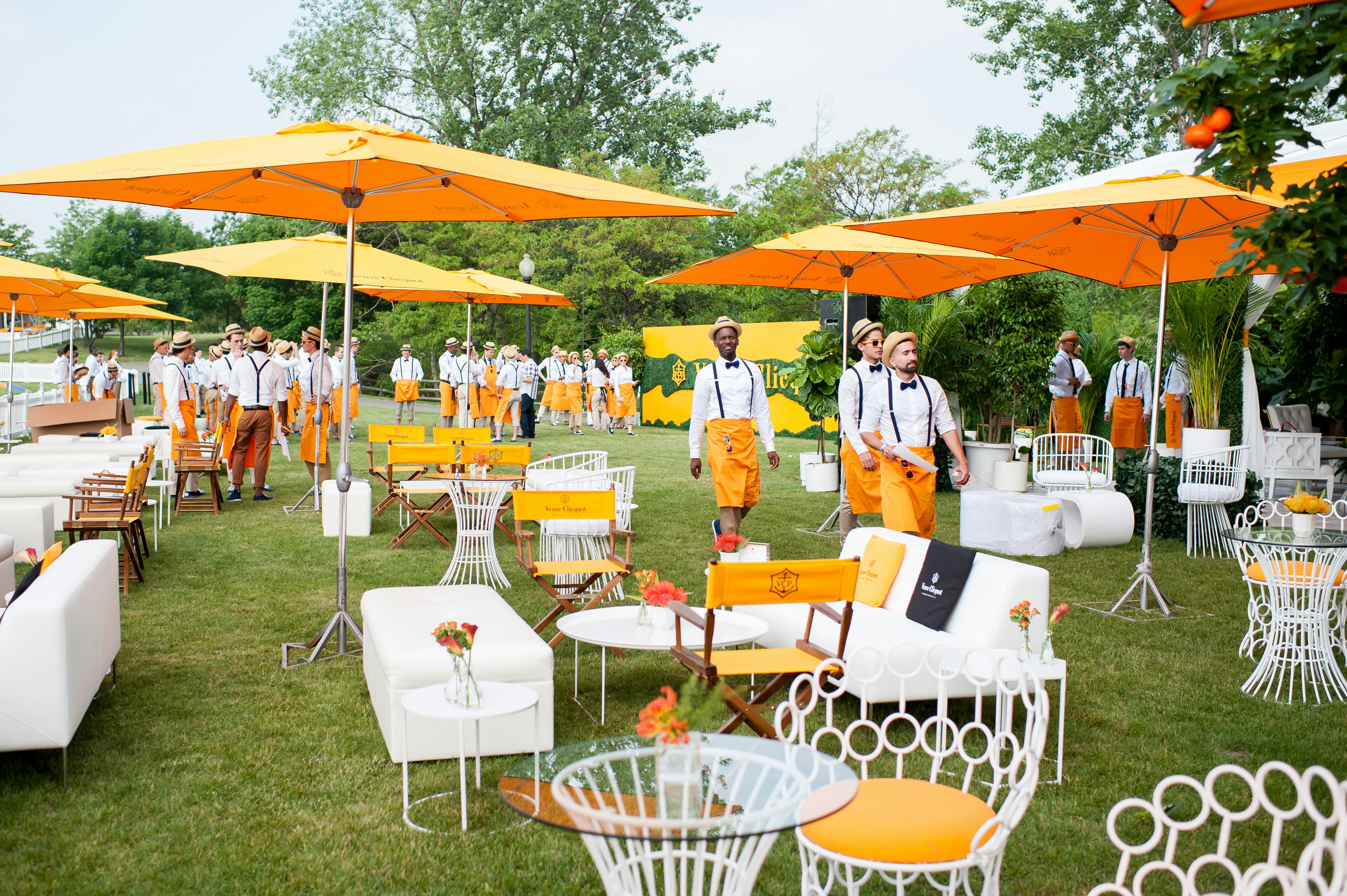 RED - Annual Veuve Clicquot Polo Classic  Event design inspiration, Event  decor, Garden design
